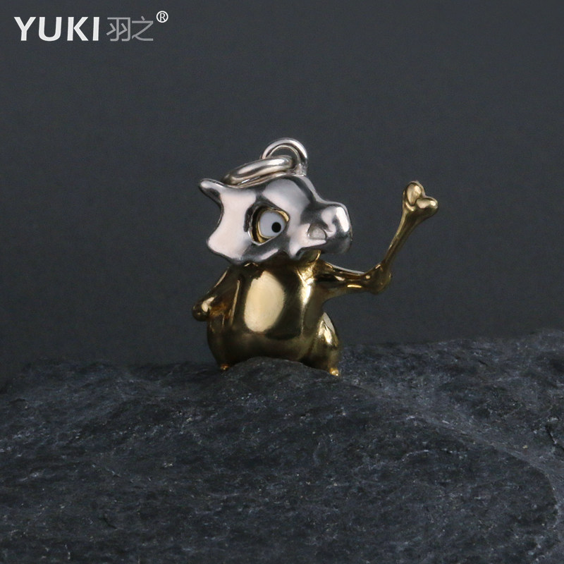 YUKI男女生小众设计师神奇宝贝卡拉卡拉吊坠银项链潮嘻哈情侣礼物