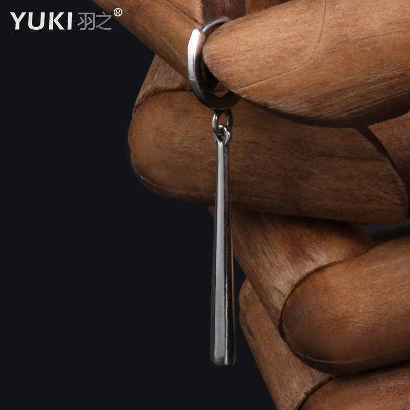 YUKI男士925纯银耳环索隆耳饰品气质银饰女送男情人礼物小众设计