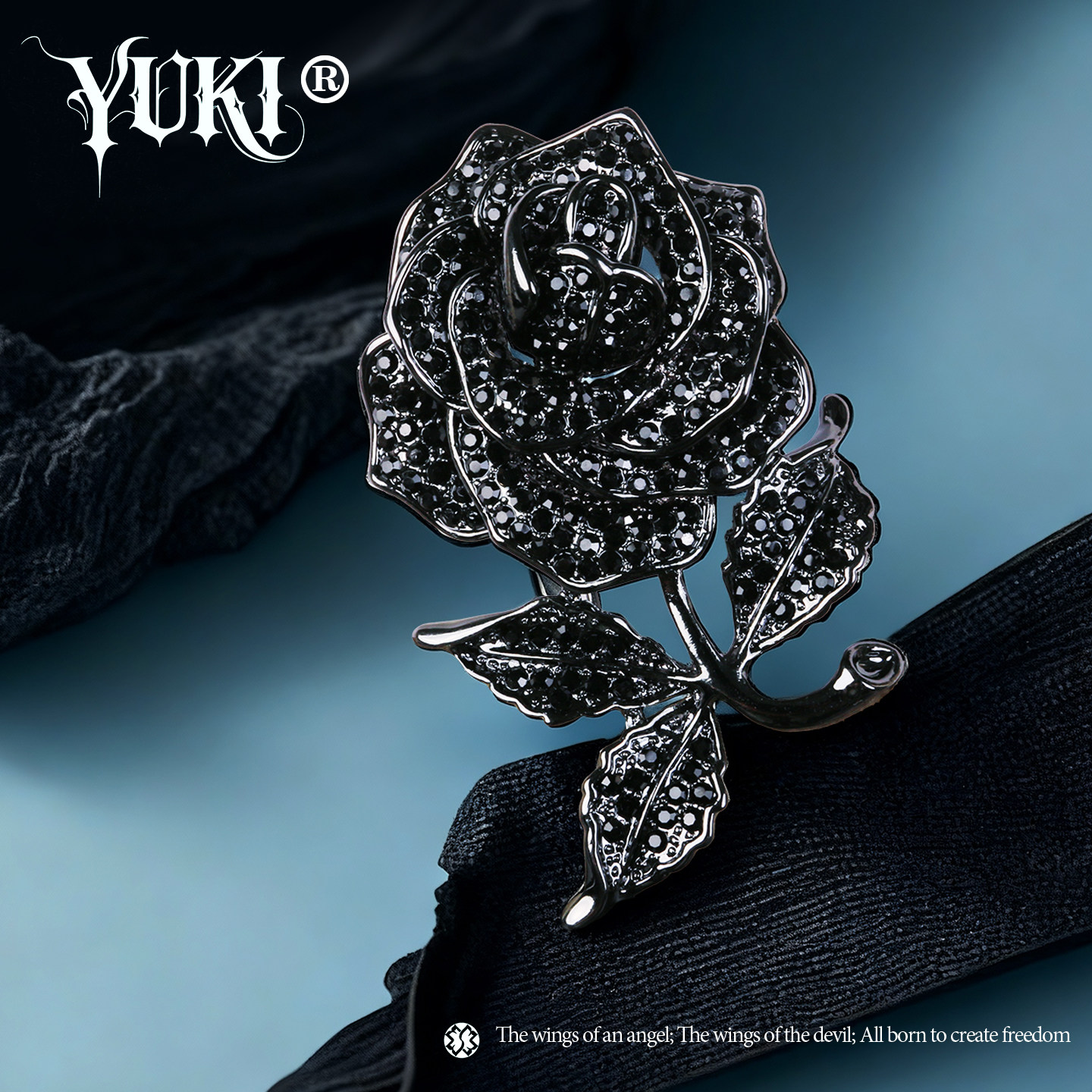 YUKI胸针男女小众设计感高级感玫瑰花胸花潮人痞帅夸张百搭胸饰,饰品/流行首饰/时尚饰品新,胸针,淘宝优惠券,粉丝福利购,淘宝优惠卷