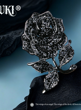 YUKI胸针男女小众设计感高级感玫瑰花胸花潮人痞帅夸张百搭胸饰