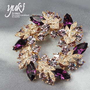 Broche femme YUKI en cristal autrichien - Ref 1172078 Image 3