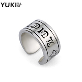 YUKI气质925纯银耳夹潮男女LUCK幸运无耳洞耳骨夹INS简约小众设计