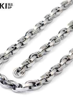 YUKI男士霸气钛钢粗项链欧美时尚锁骨配链个性男饰潮牌百搭不褪色