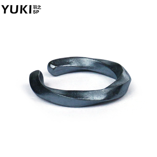 YUKI男女纯银耳夹耳廓耳骨夹无耳洞INS莫比乌斯银饰耳环简约小众