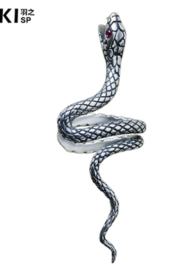 YUKI男女925纯银耳夹高级感小众蛇无耳洞耳廓耳骨夹气质个性耳环