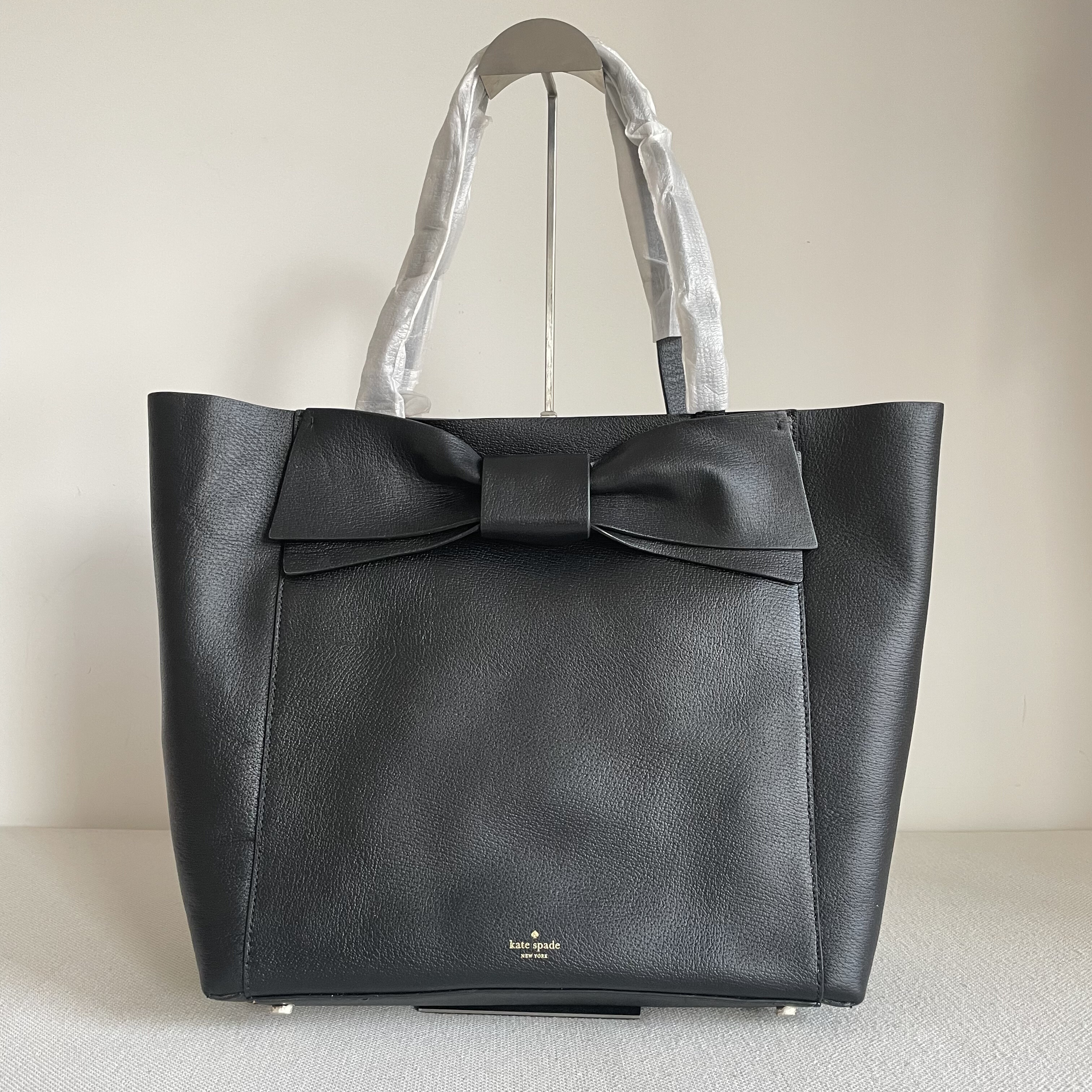 Ks蝴蝶结托特包购物袋 纯原头层牛皮女士单肩大容量购物袋