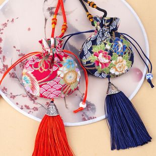 定制香袋麻布香包香囊空袋衣柜汽车除味可脖挂古风香袋