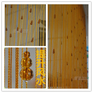 k9水晶葫芦风水帘线帘珠帘成品门帘 隔断 挂帘加密线帘豪华流苏帘