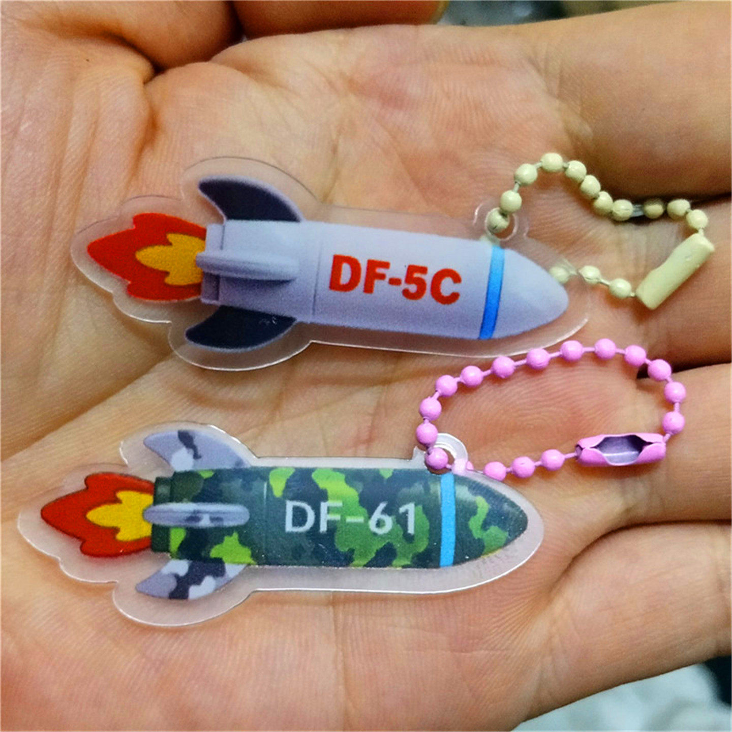 df-5c东风61导弹挂件亚克力挂饰图片