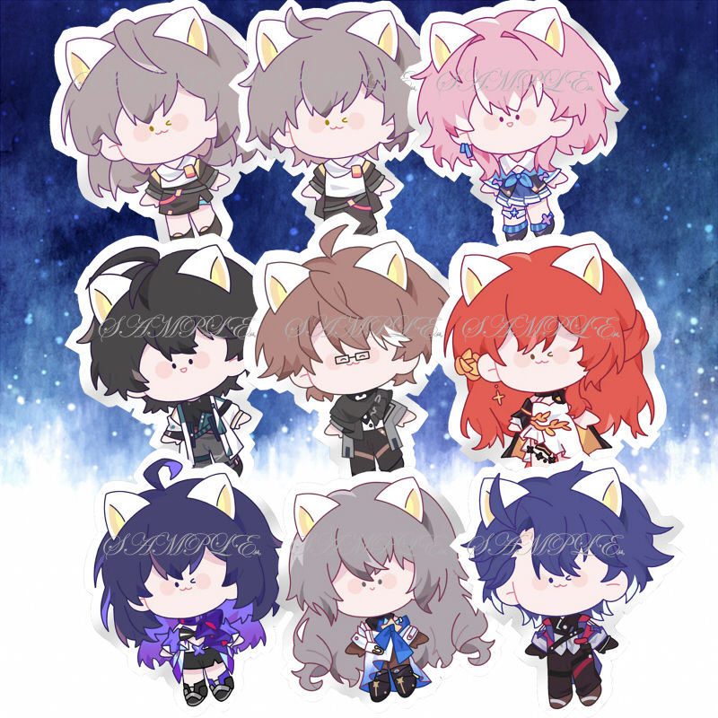 肥鲤动漫同人周边崩坏星穹铁道三月七丹恒姬子豆豆眼异形抱枕现货