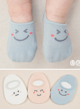 W340韩国KIDS CLARA进口男女宝宝短袜 地板船袜 婴幼儿童睡眠袜子