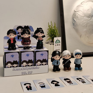 手工自制盲盒定制礼品生日照片小人偶公仔手办毕业礼物q版情侣diy