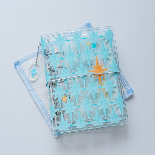 白日几何兔绵绵系列透明活页外壳