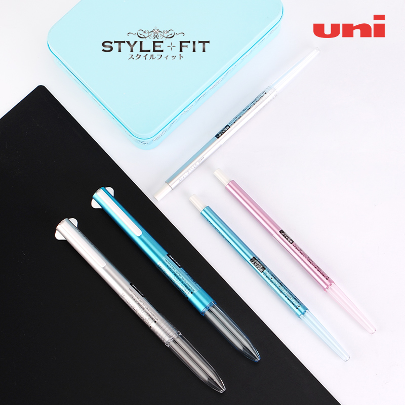 日本uni三菱stylefit4色中性笔