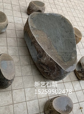 石桌石凳鹅卵头桌椅凳子