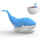 办公室冲茶滤茶具创意茶叶过滤器 鲸鱼泡茶器可爱造型硅胶茶漏个性