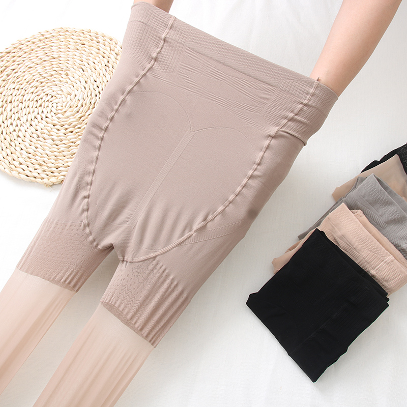 加肥加大防狼胖mm收腹提臀丝袜