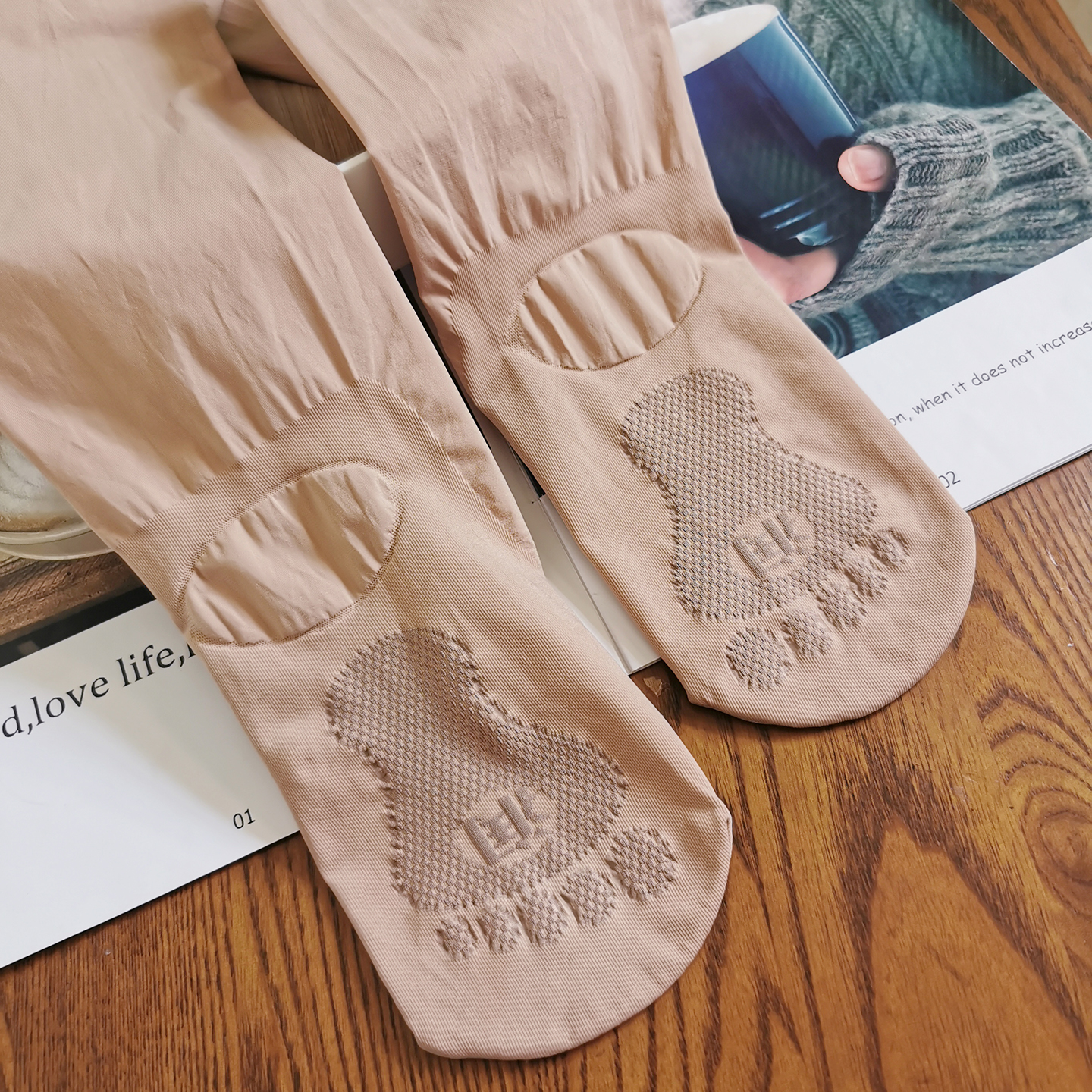 润肤袜春秋特大码不掉裆不透裤袜