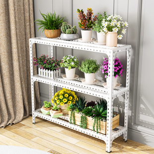 花架置物架阳台阶梯式 货架多层置物架客厅多肉花卉绿萝简约铁艺架