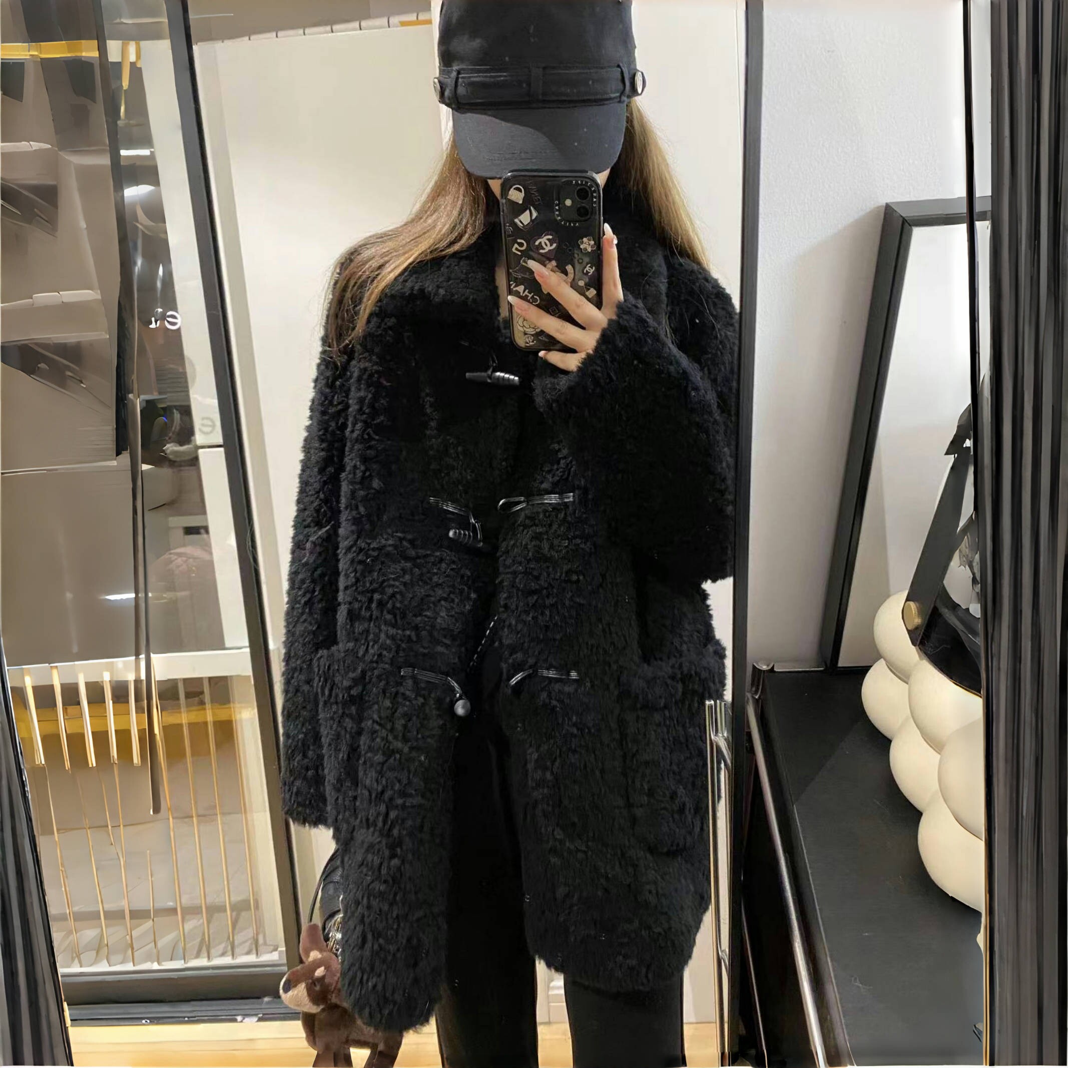 羊羔毛外套女2025秋冬新款小皮草