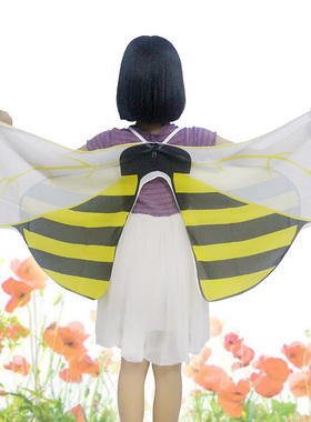 大人儿童蜜蜂瓢虫昆虫翅膀精灵仙子学校幼儿园节日表演出道具披风