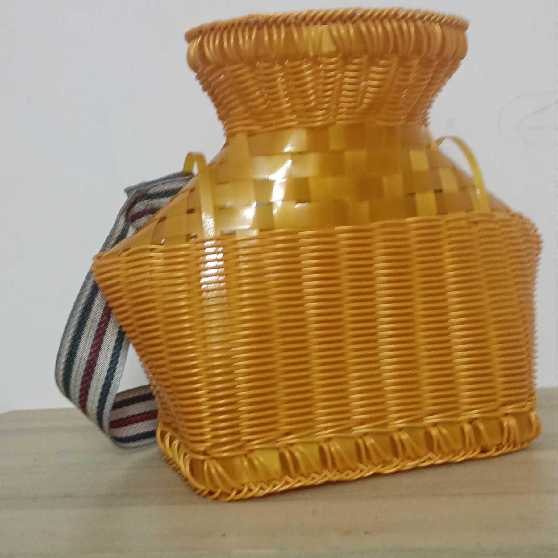 手工编织鱼篓虾黄鳝泥鳅采茶篓舞蹈道具鱼篓编织耐用双耳