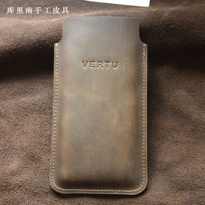 牛皮iVERTU5G手工手机套