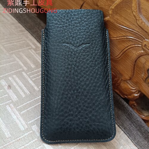 适用一代纬图META VERTU保护套手机壳手工皮具真皮纯牛皮支持定制
