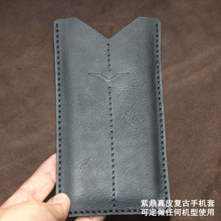 5g全包保护套黑色轻薄简约商务男女 5G商务手机套头层牛皮web3防摔ivertu 适用于VERTU纬图手机壳 METAVERTU