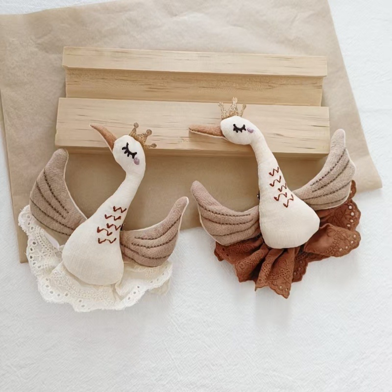 森系棉麻卡通布艺可爱布艺天鹅