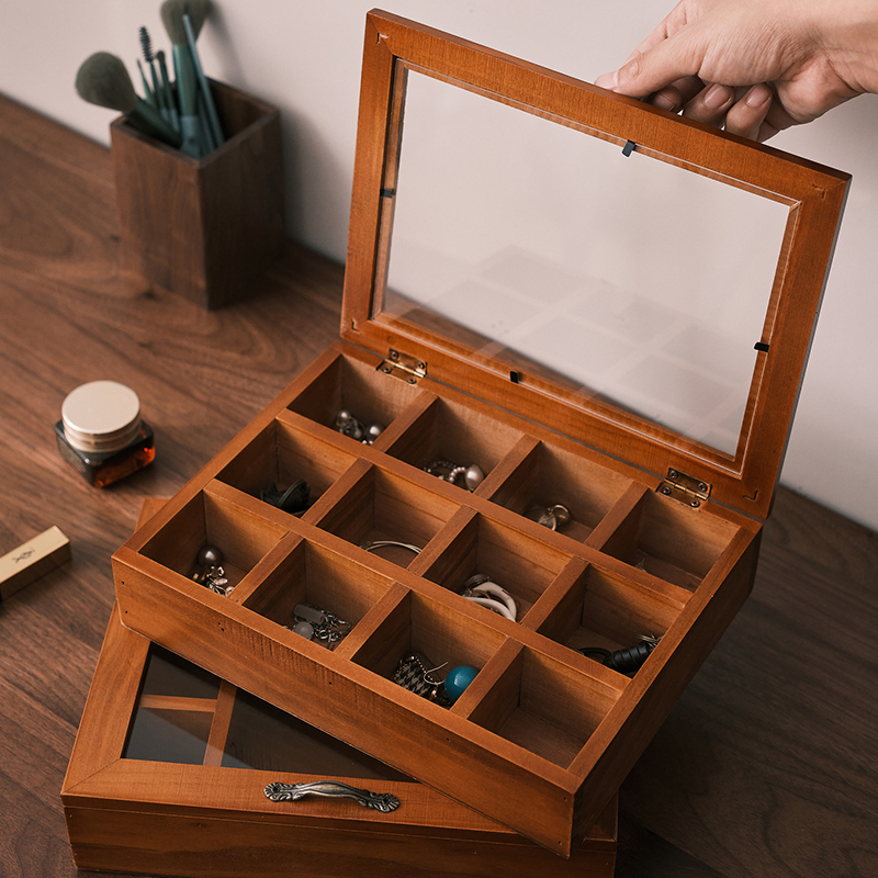 文艺展示架亚克力木盒