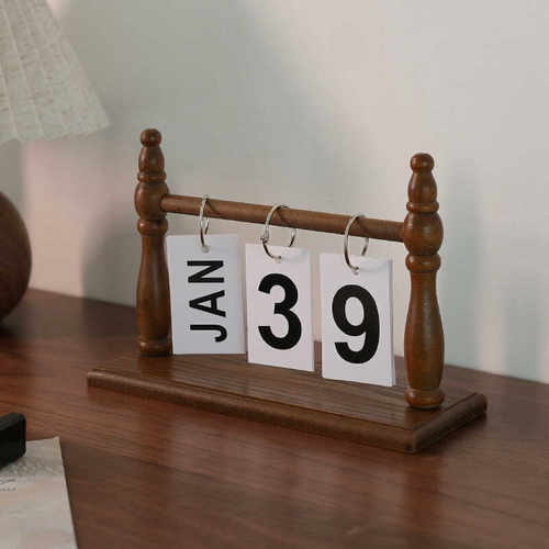 北欧台历中文木质ins风翻页日历