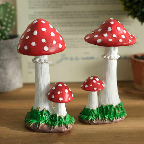 小品庭院植物装饰仿真蘑菇摆件