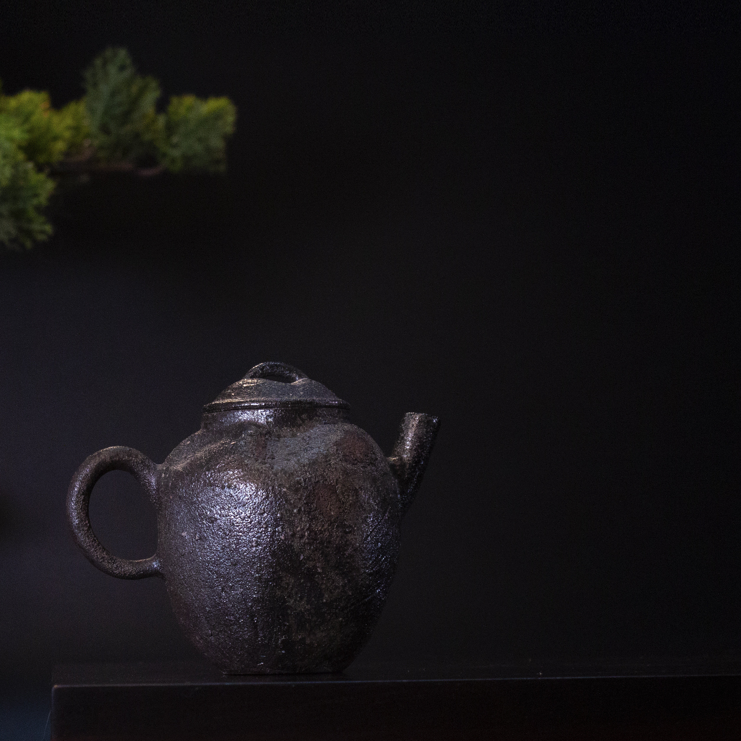 柴烧茶具茶壶六贤手工泡茶壶中式复古手捏陶器侘寂南蛮烧茶小欢