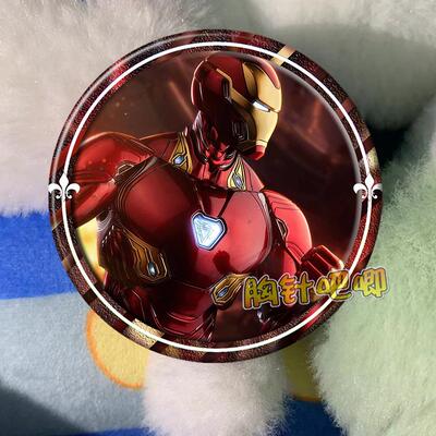 钢铁侠  Iron Man周边吧唧徽章马口铁胸章镭射定制挂件制作