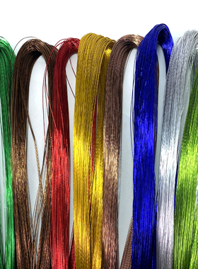 24号金黄色铁丝 满天星珠子 DIY幸福花 樱花绣球花水晶花串珠铁线