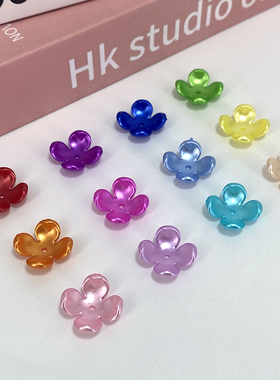 diy手工饰品配件仿珍珠四叶花瓣
