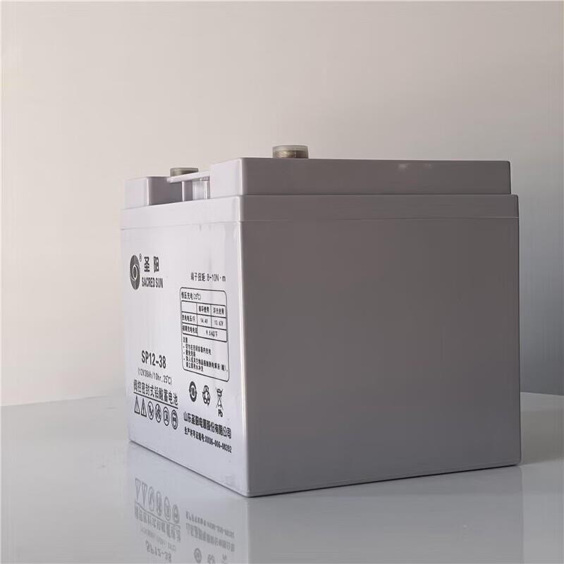 圣阳蓄电池12V38AH铅酸免维护SP12-38 EPS UPS机房直流屏主机专用