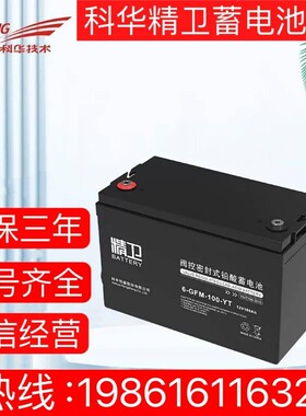 科华精卫蓄电池6-GFM-100-YT/12V24AH38AH65A120A150A200AUPS电源