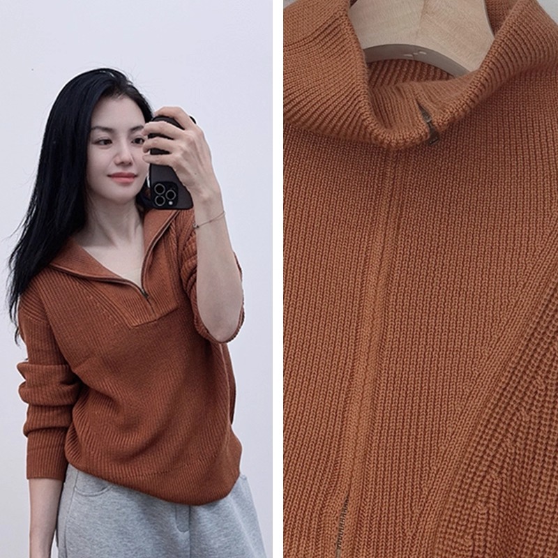 怎么穿都好看！秋冬厚羊毛半拉链