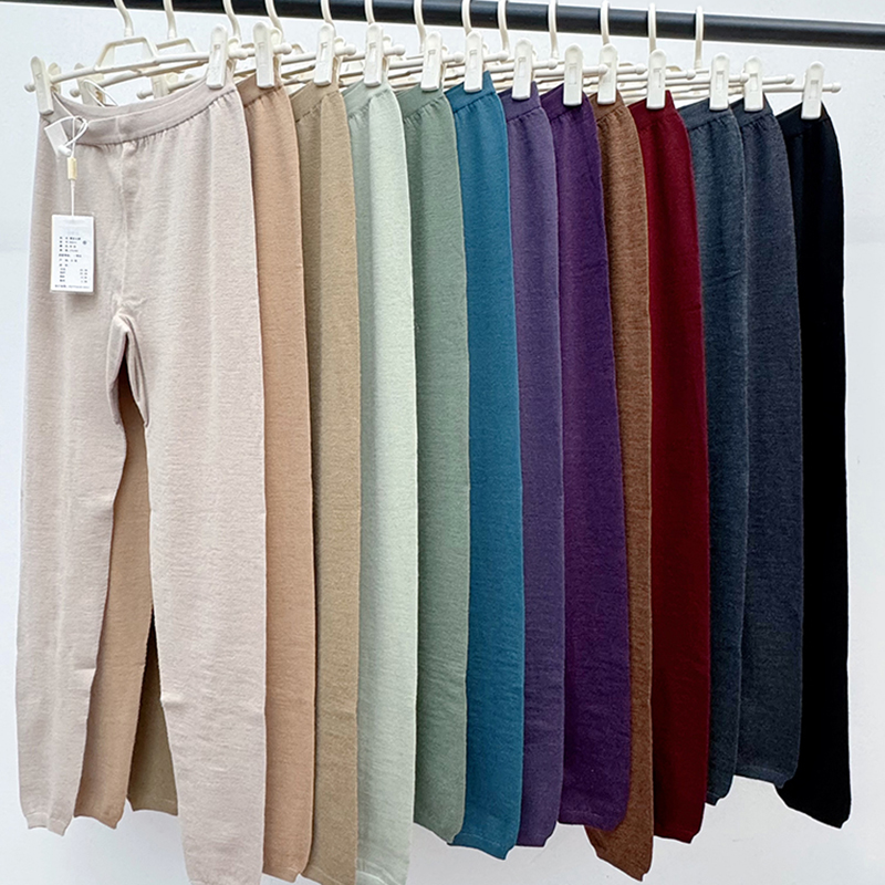 16针超薄无缝羊毛裤打底裤