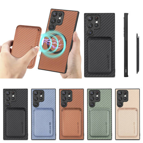 适用于S24适用于三星s23ultra手机壳磁吸卡包note20us25+防摔保护