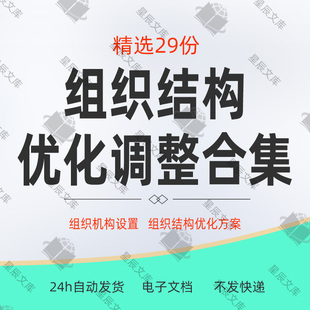 公司企业组织架构结构优化调整方法流程方案设计流程案例解析模板