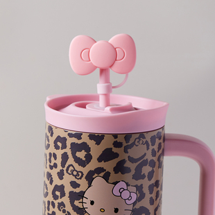 10mm适用野兽派KT保温杯吸管防尘塞stanley水杯配件蝴蝶结吸管帽