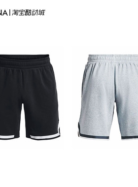 安德玛UA 库里Curry fleece男9英寸抓绒篮球运动短裤1374302