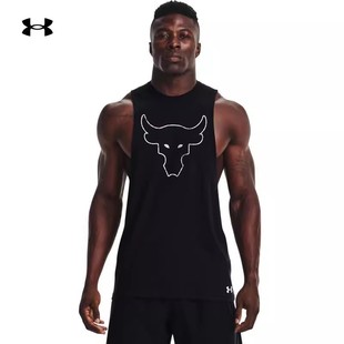 安德玛UA Rock强森训练运动背心1371215 男子背心Project