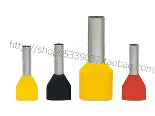 紫铜双线管形尼龙预绝缘端子GS国赛TEVN6014接线端子 500只 6平方