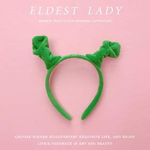 可爱史瑞克发箍女头饰搞怪发卡网红卡通头箍儿童拍照表演发饰品