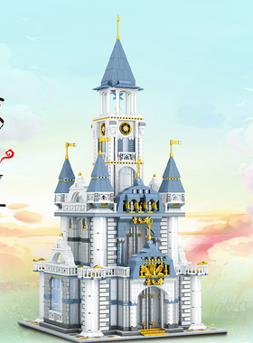 哲高MINI00964凌冽之塔积木街景小颗粒拼装模型高难度益智玩具男