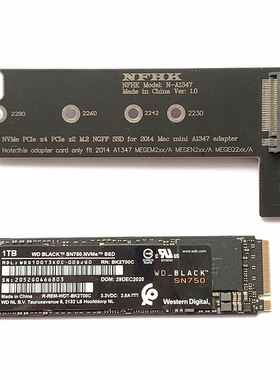 m.2 nvme固态硬盘转改mac mini 2014 late a1347 SSD转接卡转换板
